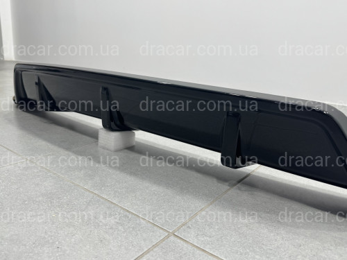 Юбка накладка заднего бампера Paradigma BMW X5 G05 2018-2025 черный глянец артикул 8941