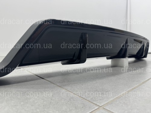 Юбка накладка заднего бампера Paradigma BMW X5 G05 2018-2025 черный глянец артикул 8941