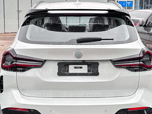 Спойлер на крышку багажника BMW X3 G01 2018-2024 ABS пластик, цвет черный глянец артикул 9141