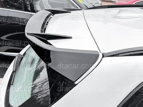 Спойлер на крышку багажника BMW X3 G01 2018-2024 ABS пластик, цвет черный глянец артикул 9141