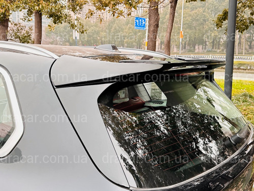 Спойлер на крышку багажника BMW X5 G05 2018+ ABS пластик, цвет черный глянец артикул 9122