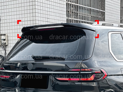 Спойлер на крышку багажника BMW X7 G07 2019- ABS пластик, цвет черный глянец  артикул 9133