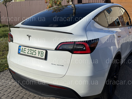 Спойлер лип для Tesla Model Y 2020-2024 ABS пластик, цвет карбон артикул 9096