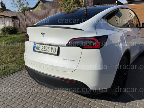 Спойлер лип для Tesla Model Y 2020-2024 ABS пластик, цвет карбон артикул 9096