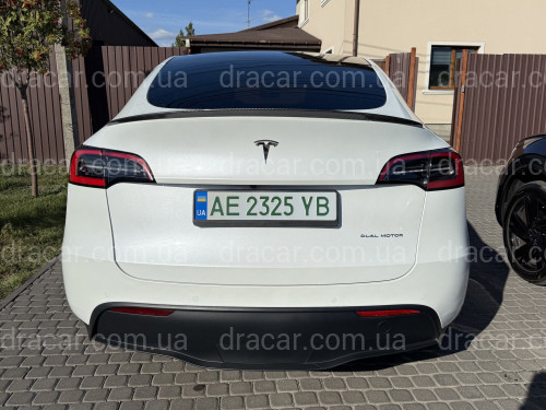 Спойлер лип для Tesla Model Y 2020-2024 ABS пластик, цвет карбон артикул 9096