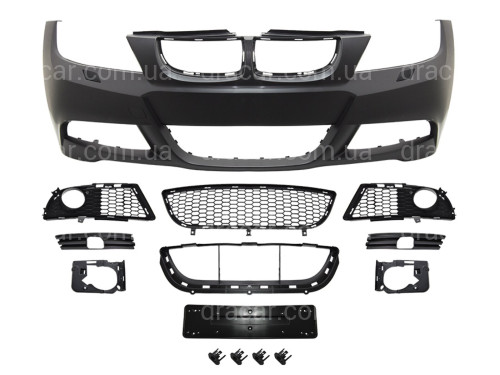 Бампер передний M Paket BMW 3 Series E90 2005-2008 артикул 9191