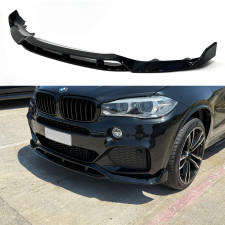 Юбка переднего бампера Paradigma M-Perfomance для BMW X5 F15 2013-2018, цвет черный глянец
