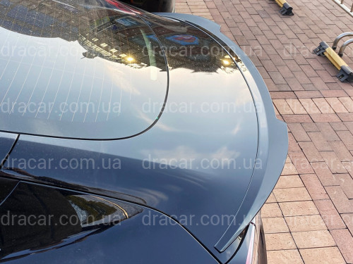 Спойлер лип Maxton Design для Tesla Model 3 2017-2024 ABS пластик, цвет черный глянец артикул 9101