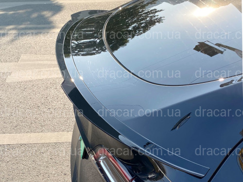 Спойлер лип Maxton Design для Tesla Model Y 2020-2024 ABS пластик, цвет черный глянец артикул 9097