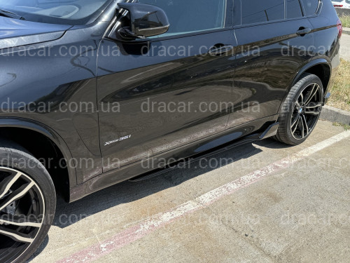 Накладки под пороги Paradigma M-Perfomance BMW X5 F15 2шт., цвет черный глянец артикул 8710