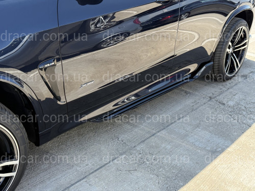 Накладки под пороги Paradigma M-Perfomance BMW X5 F15 2шт., цвет черный глянец артикул 8710