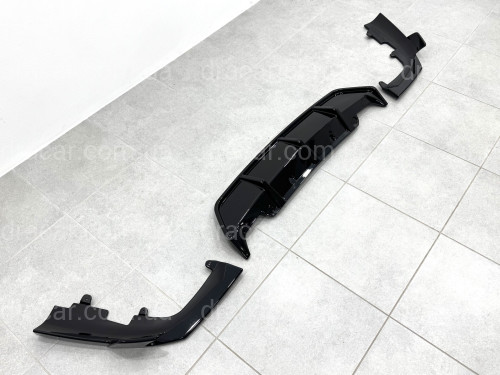 Юбка накладка заднего бампера M Performance BMW X6 G06 2019+ ABS пластик, цвет черный глянец артикул 9134