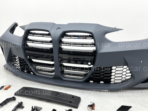 Комплект обвеса M4 G82 G83 ШИРОКАЯ ВЕРСИЯ для BMW 4 series G22 G23 2020- (капот, крылья, бампера в сборе, решетки, пороги) артикул 9159