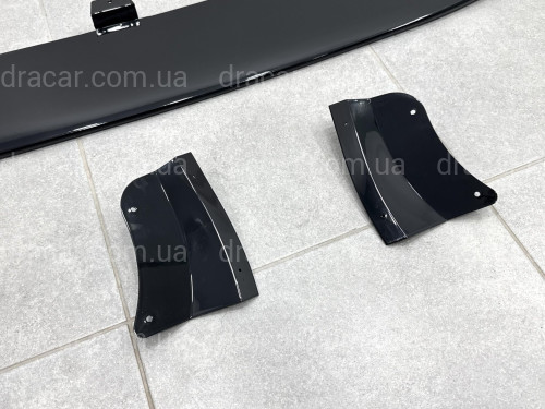 Юбка переднего бампера X3M F97 / X4M F98 2018-2021, цвет черный глянец артикул 8934