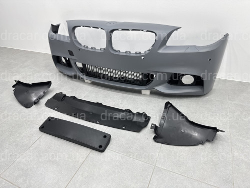 Комплект обвеса M paket рестайлинг 2013+ для BMW 5 series F10 2010-2016 (передний / задний бампер, пороги) артикул 8434