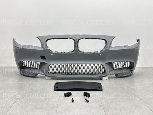 Передний бампер в сборе стиль M5 стиль для BMW 5 Series F10 F11 2010-2016 ПОД ПАРКТРОННИКИ артикул 7920