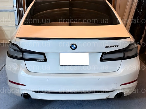 Задние дымчатые LED фонари LCI 2020+ для BMW G30 2017-2020  артикул 9285