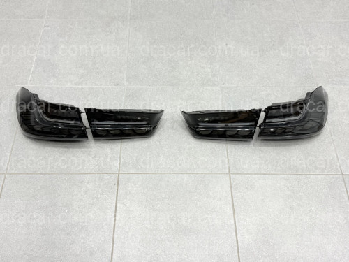 Задние LED фонари стиль M4 для BMW 3 series G20 G80 2019- дымчатые, комплект 4шт. артикул 9306