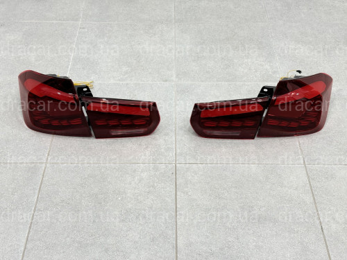 Задние LED фонари стиль M4 для BMW 3 series F30 2012-2018 красные, комплект 4шт. артикул 9302