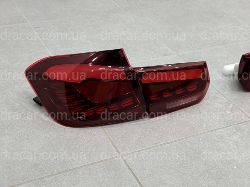 Задние LED фонари стиль M4 для BMW 3 series F30 2012-2018 красные, комплект 4шт. артикул 9302