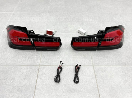 Задние LED фонари стиль G30 для BMW 3 series F30 2012-2018 красные, комплект 4шт. артикул 9303