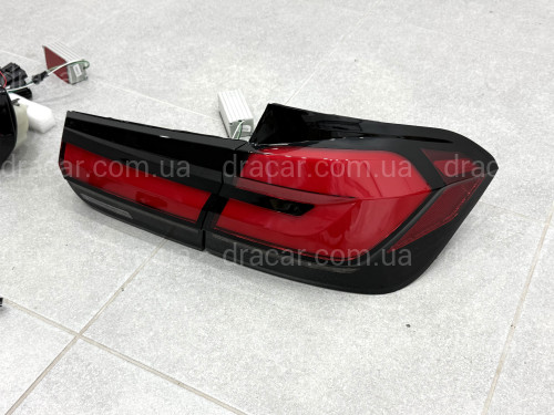 Задние LED фонари стиль G30 для BMW 3 series F30 2012-2018 красные, комплект 4шт. артикул 9303