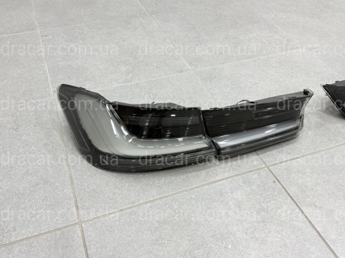 Задние дымчатые фонари Европа с жёлтым поворотником для BMW 3 series G20 G80 2019- артикул 9279