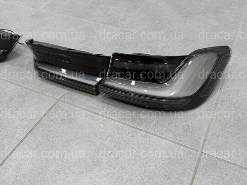 Задние дымчатые фонари Европа с жёлтым поворотником для BMW 3 series G20 G80 2019- артикул 9279