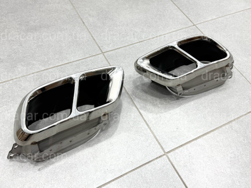 Насадки на выхлопные трубы M50i LCI для BMW X5 G05 / X6 G06 / X7 G07 хром артикул 9322