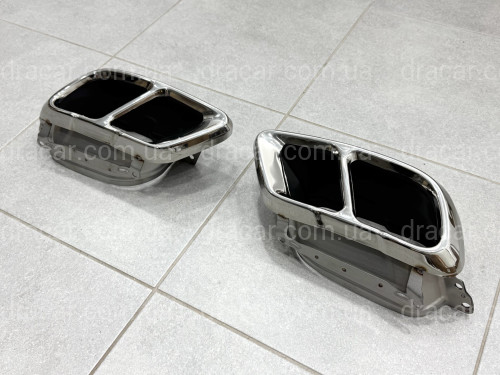 Насадки на выхлопные трубы M50i LCI для BMW X5 G05 / X6 G06 / X7 G07 хром артикул 9322