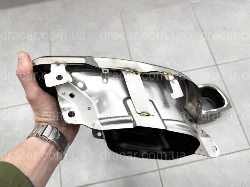 Насадки на выхлопные трубы M Paket LCI для BMW X5 G05 / X6 G06 / X7 G07 хром артикул 9326