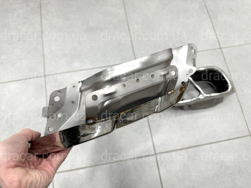 Насадки на выхлопные трубы M Paket LCI для BMW X5 G05 / X6 G06 / X7 G07 хром артикул 9326
