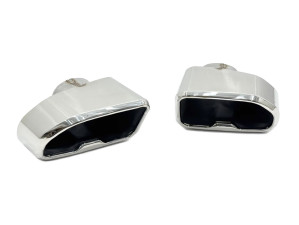 Насадки на выхлопные трубы M Paket для BMW X3 G01 / X4 G02 2018-2021 хром