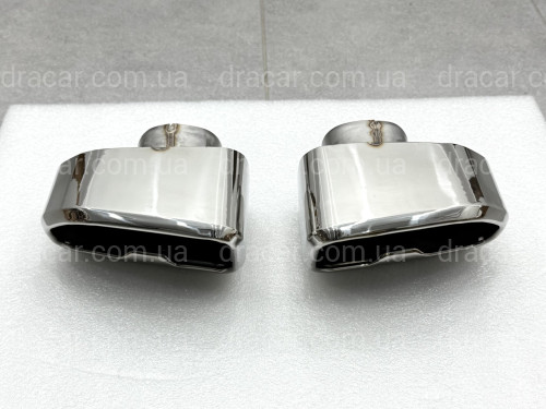 Насадки на выхлопные трубы M Paket для BMW X3 G01 / X4 G02 2018-2021 хром артикул 9310