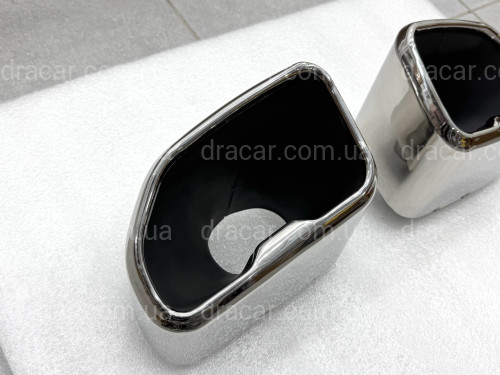 Насадки на выхлопные трубы M Paket для BMW X3 G01 / X4 G02 2018-2021 хром артикул 9310