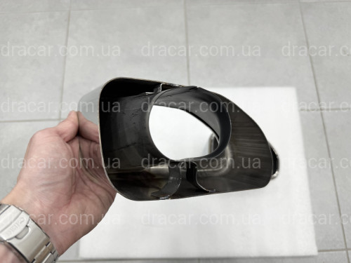 Насадки на выхлопные трубы M Paket для BMW X3 G01 / X4 G02 2018-2021 хром артикул 9310