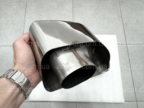 Насадки на выхлопные трубы M Paket для BMW X3 G01 / X4 G02 2018-2021 хром артикул 9310