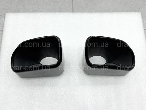 Насадки на выхлопные трубы M Paket для BMW X3 G01 / X4 G02 2018-2021 черные артикул 9308