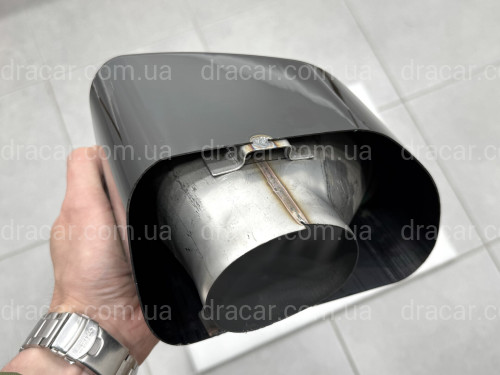 Насадки на выхлопные трубы M Paket для BMW X3 G01 / X4 G02 2018-2021 черные артикул 9308