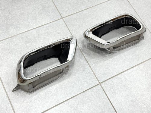 Насадки на выхлопные трубы M50i для BMW X5 G05 / X6 G06 / X7 G07 хром артикул 9324