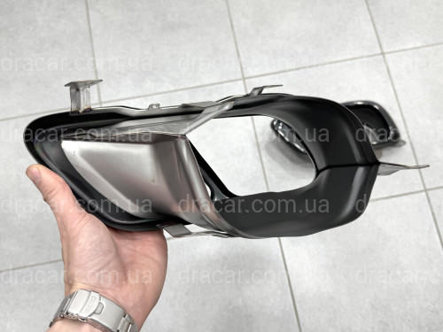 Насадки на выхлопные трубы M Paket LCI для BMW X5 G05 / X6 G06 / X7 G07 черные артикул 9325