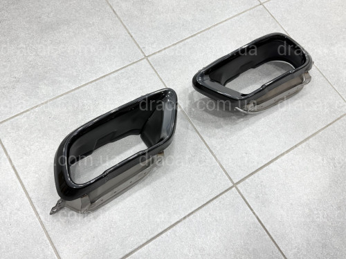 Насадки на выхлопные трубы M50i для BMW X5 G05 / X6 G06 / X7 G07 черные артикул 9323