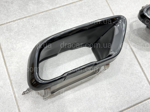 Насадки на выхлопные трубы M50i для BMW X5 G05 / X6 G06 / X7 G07 черные артикул 9323