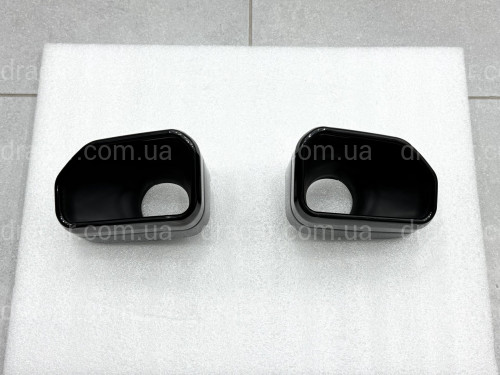 Насадки на выхлопные трубы M Paket для BMW X3 G01 / X4 G02 2022-2024 черные артикул 9309