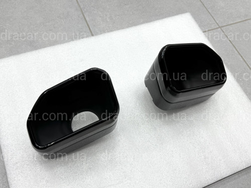 Насадки на выхлопные трубы M Paket для BMW X3 G01 / X4 G02 2022-2024 черные артикул 9309