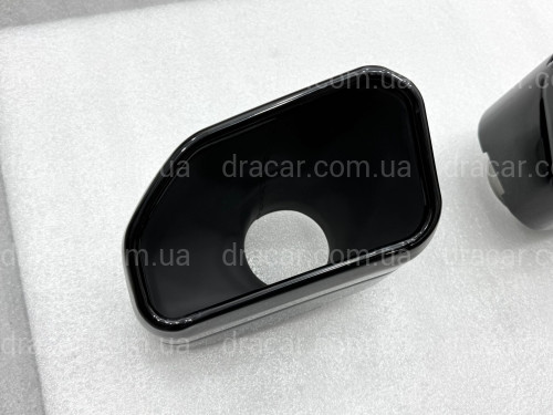 Насадки на выхлопные трубы M Paket для BMW X3 G01 / X4 G02 2022-2024 черные артикул 9309