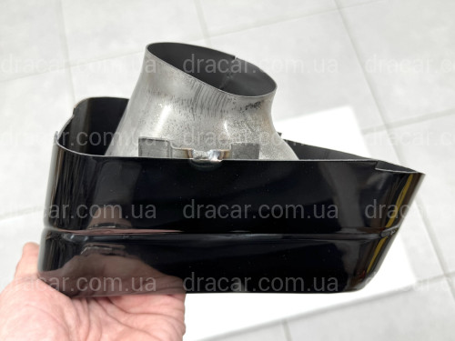 Насадки на выхлопные трубы M Paket для BMW X3 G01 / X4 G02 2022-2024 черные артикул 9309