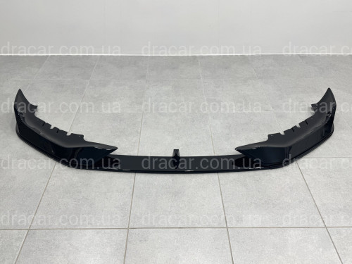 Накладка переднего бампера M-Performance стиль AC Schnitzer для BMW 5 series G30 31 2020-2023 ABS пластик, цвет черный глянец артикул 9157