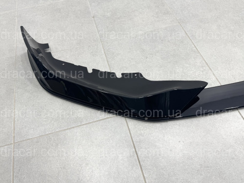 Накладка переднего бампера M-Performance стиль AC Schnitzer для BMW 5 series G30 31 2020-2023 ABS пластик, цвет черный глянец артикул 9157
