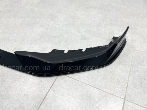 Накладка переднего бампера M-Performance стиль AC Schnitzer для BMW 5 series G30 31 2020-2023 ABS пластик, цвет черный глянец артикул 9157